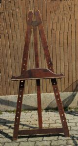 Cavalletto in legno regolabile in altezza XIX° sec. h.cm.200